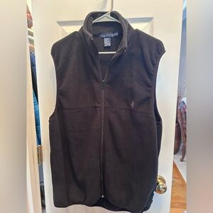 NWOT Nautica Black Fleece Vest with Pockets. Size Men’s XL